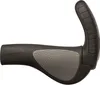 A black and grey bicycle handlebar grip with an ergonomic design. Anteprima dell’immagine prodotto