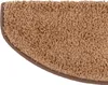 Shaggy-Stufenmatte Barcelona Hellbraun 53 Halbrund 23,5 x Produktbild-Vorschau 3