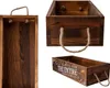 Badezimmer-Tablett aus rustikalem braunem Holz mit Produktbild-Vorschau 2