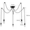Lustr MasterLED - 5 světel - E27 - Černá - Pavoučí lampa - Náhled obrázku produktu 5