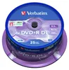 Verbatim DVD+R a doppio strato 8x argento opaco 25pk fuso, Anteprima dell’immagine prodotto 2