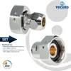 tecuro Waschtischzähler Verschraubung 3/4 Zoll ÜWM x 3/8 Produktbild-Vorschau 3