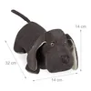 Relaxdays Fermaporta a forma di cane, in tessuto, riempito Anteprima dell’immagine prodotto 4