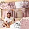 Dosel para cama casita 67x270 cm rosa empolvado con aplique Vista previa de la imagen del producto 2