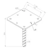 Ancoraggio per pali TRIBECCO 160x160 mm Ø20 per il Anteprima dell’immagine prodotto 5