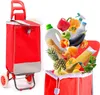 Wózek sklepowy w kolorze czerwonym o pojemności 40 l 2 koła Podgląd zdjęcia produktu 1