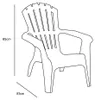 Lot de 2 Fauteuils Adirondack de jardin en résine Voir les images du produit 2