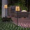2x LED Außenleuchte, Lichtspiel, Metall, Akku, gold, H 70cm Produktbild-Vorschau 6