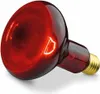 A close-up studio shot of a red infrared heat lamp against a white background. Produktbild-Vorschau