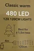 Anna's Collection LED Lichterkette Baumkette außen 120cm 12 Produktbild-Vorschau 8