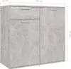 A cabinet with dimensions indicated by lines and text. Produktbild-Vorschau