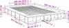 vidaXL Postel White 140x200 cm Dřevěný materiál Náhled obrázku produktu 8