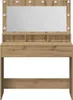 A vanity table with a mirror and lights. Náhled obrázku produktu