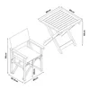 Bistroset ’Capistrello‘ 3-tlg. Set aus 1 Tisch und 2 Produktbild-Vorschau 3