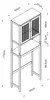 Toilettenschrank 'Tervola' Bambus 172 x 63 x 27 cm in Produktbild-Vorschau 7
