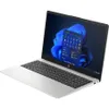 A silver HP laptop is shown from a diagonal angle against a white background. Produktbild-Vorschau