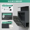 Avalo Brievenbus RVS Antraciet met Krantenvak en Slot - Productafbeelding-voorbeeld 17