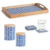 ZELLER Keramik Krug Marokko 900ml, blau-weiß 11x15,3cm Produktbild-Vorschau 4