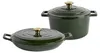 2-teiliges flaches Gusseisen-Auflaufformen-Set – 2,3 l/4,5 Produktbild-Vorschau 1