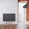 Deskový radiátor SONNI 630×1004mm jednovrstvý antracitový Náhled obrázku produktu 1