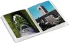 An open photo album displaying two landscape photos. Produktbild-Vorschau