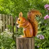 KADAX Eekhoornbeeldje, 28 cm, tuinbeeld van gepoedercoat Productafbeelding-voorbeeld 7