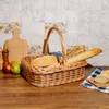 Creative Home Weidentablett Korbtablett mit Henkel 40x32 cm Produktbild-Vorschau 2