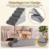 KOMFOTTEU Hundetreppe, Hunderampe aus hochdichtem Produktbild-Vorschau 2