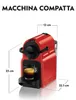 Krups XN1005F Inissia Nespresso capsulemachine, rood Productafbeelding-voorbeeld 12