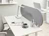 BELIANI Stolová přepážka světle šedá PET materiál látkový Náhled obrázku produktu 2