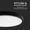 LED Solution Čierne prisadené LED svietidlo Plano okrúhle Náhľad obrázku produktu 10