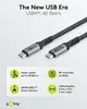 Goobay 74210, 0,5 m, USB C, USB C, 40 Gbit/s, Czarny, Szary Podgląd zdjęcia produktu 3