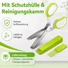 Kräuterschere 5-Klingen, Küchen-Gemüseschere mit Produktbild-Vorschau 5