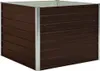vidaXL Podwyższone łóżko brązowe 100 x 100 x 77 cm Stal Podgląd zdjęcia produktu 6