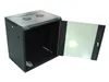 RACK 19" nástěnný ZETA 12U 600x450 RAL9004, dveře sklo k Náhled obrázku produktu 2