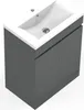 Waschtisch mit Unterschrank LORENZA 60cm Dunklegrau Produktbild-Vorschau 4