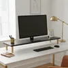 Monitorständer Holzbeine Schreibtischaufsatz 90x20x10cm Produktbild-Vorschau 1