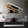 CCT LED Plafonnier, noir, avec bois, LED/50W Voir les images du produit 3