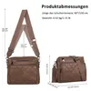 Umhängetasche Damen mittelgroß, Crossbody Bag Damen, Mit 6 Produktbild-Vorschau 4