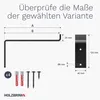 HOLZBRINK Metall Regalträger für Wandregal, Wandhalterung Produktbild-Vorschau 7