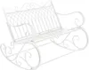 A white metal rocking bench on a white background. Náhled obrázku produktu