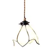 Clayre & Eef Hängeleuchte Tiffany Ø 18x115 cm Weiß Braun Produktbild-Vorschau 3