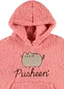 Pusheen hoodie voor dames, teddy stof, multicolor, maat M Productafbeelding-voorbeeld 3