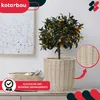 KOTARBAU® Weidenkorb zum Bepflanzen Weiß Höhe 28 cm ⌀ 33 cm Produktbild-Vorschau 2