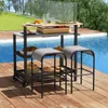 COSTWAY Chariot de barbecue Table de barbecue avec tablette Voir les images du produit 2