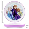 Frozen Kindergeschirr Set rutschfest mit Kinderbesteck BPA Produktbild-Vorschau 3