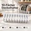 Topfdeckelhalter Küche 2er Set, hängender Deckel Organizer Produktbild-Vorschau 2