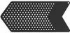 A black arrow-shaped object with many small white dots, against a white background. Náhled obrázku produktu