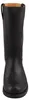 Auf dem Bild ist ein schwarzer Stiefel abgebildet der von der Seite zu sehen ist. Die glatte Oberfläche des Stiefels und die robuste Sohle verleihen ihm ein elegantes und zugleich funktionales Aussehen. Produktbild-Vorschau