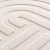 Skandinavischer Teppich Boho Design Einfarbig Beige und Náhled obrázku produktu 7